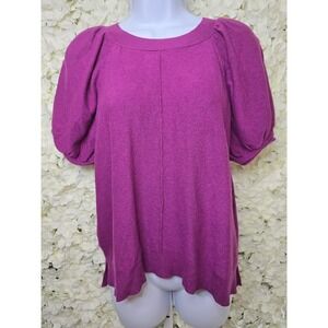 Universal Thread Women's LG  Short Sleeve Sweater Magenta, Boot Weather, So Cute